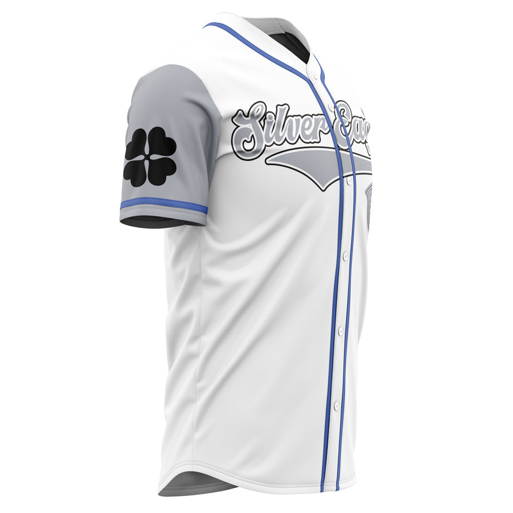 Morukai "Silver Eagles Black Clover Baseball Jersey