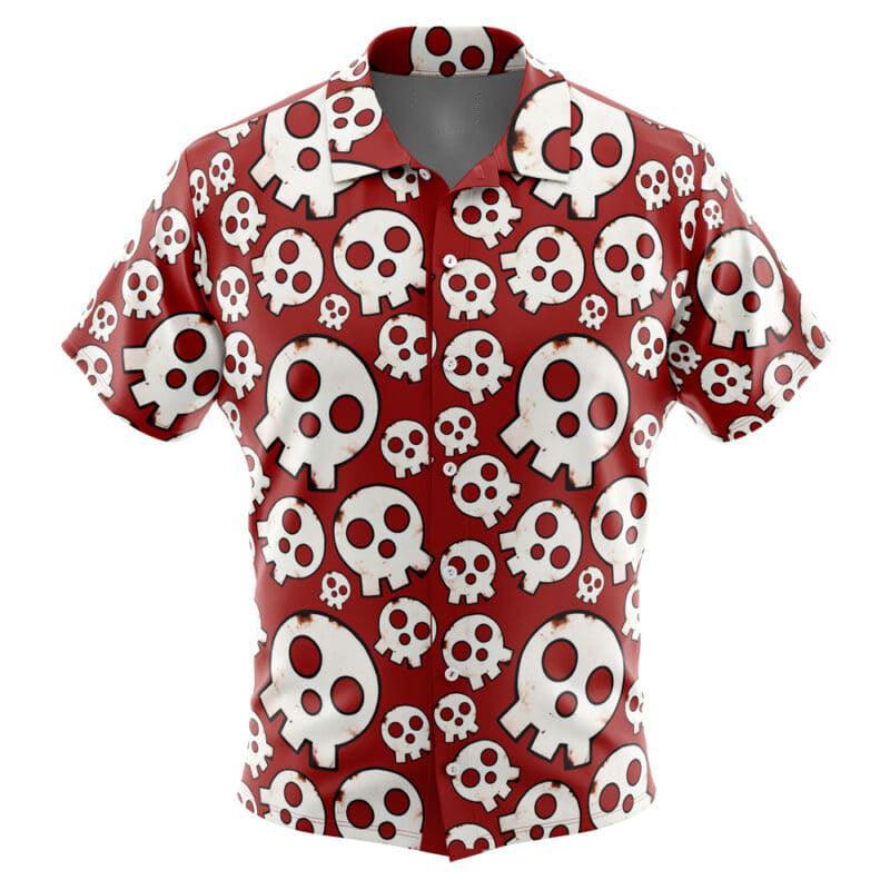 Morukai "Skull Emblem" Fire Force Hawaiian Shirt