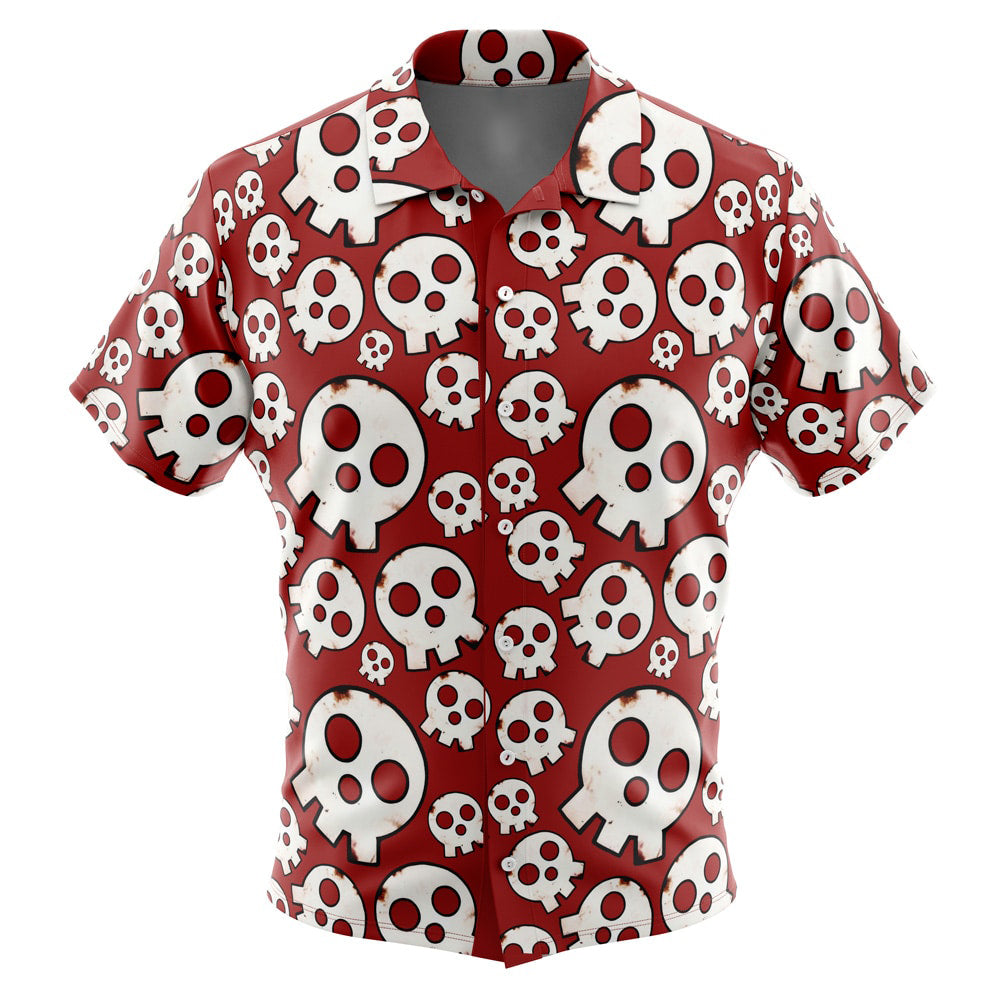Morukai "Skull Emblem" Fire Force Hawaiian Shirt