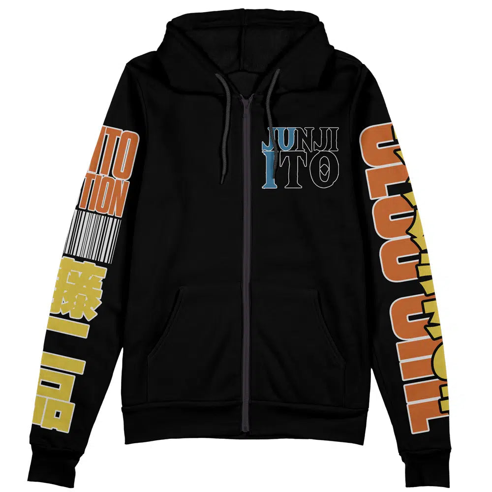 Morukai "Slug Girl Junji Ito Collection Streetwear Zip Hoodie Jacket
