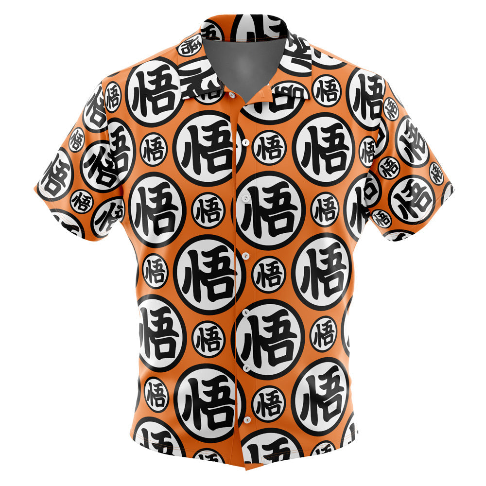 Morukai "Son Goku Go in Kanji" Dragon Ball Hawaiian Shirt