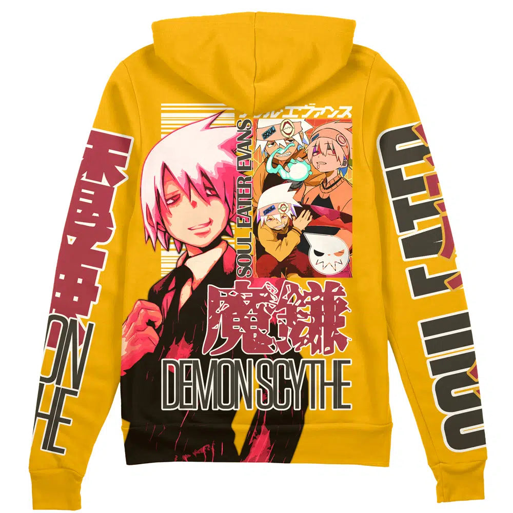 Morukai "Soul Evans Soul Eater Streetwear Zip Hoodie Jacket
