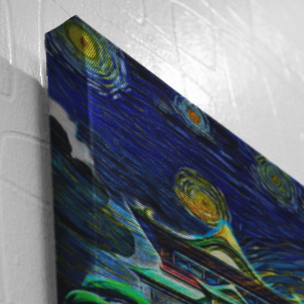 Morukai "Spirited Away Starry Night Studio Ghibli Canvas Print Wall Art