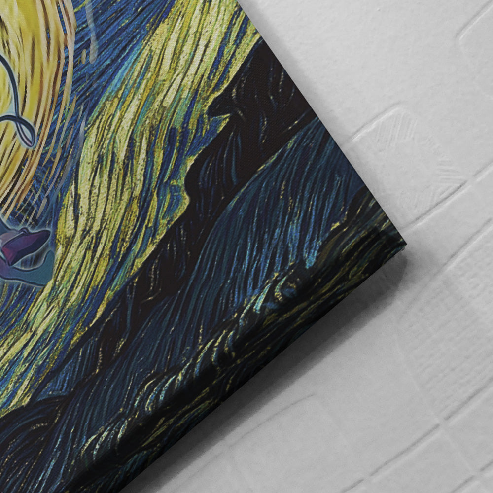 Morukai "Spirited Away Starry Night Studio Ghibli Canvas Print Wall Art