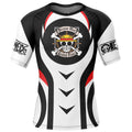 Morukai "Straw Hat One Piece Short Sleeve Rash Guard Compression Shirt