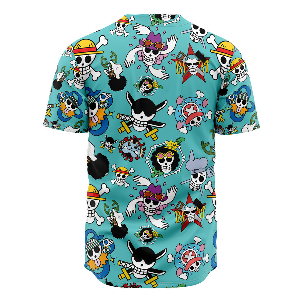 Morukai "Strawhats Jolly Roger One Piece Baseball Jersey
