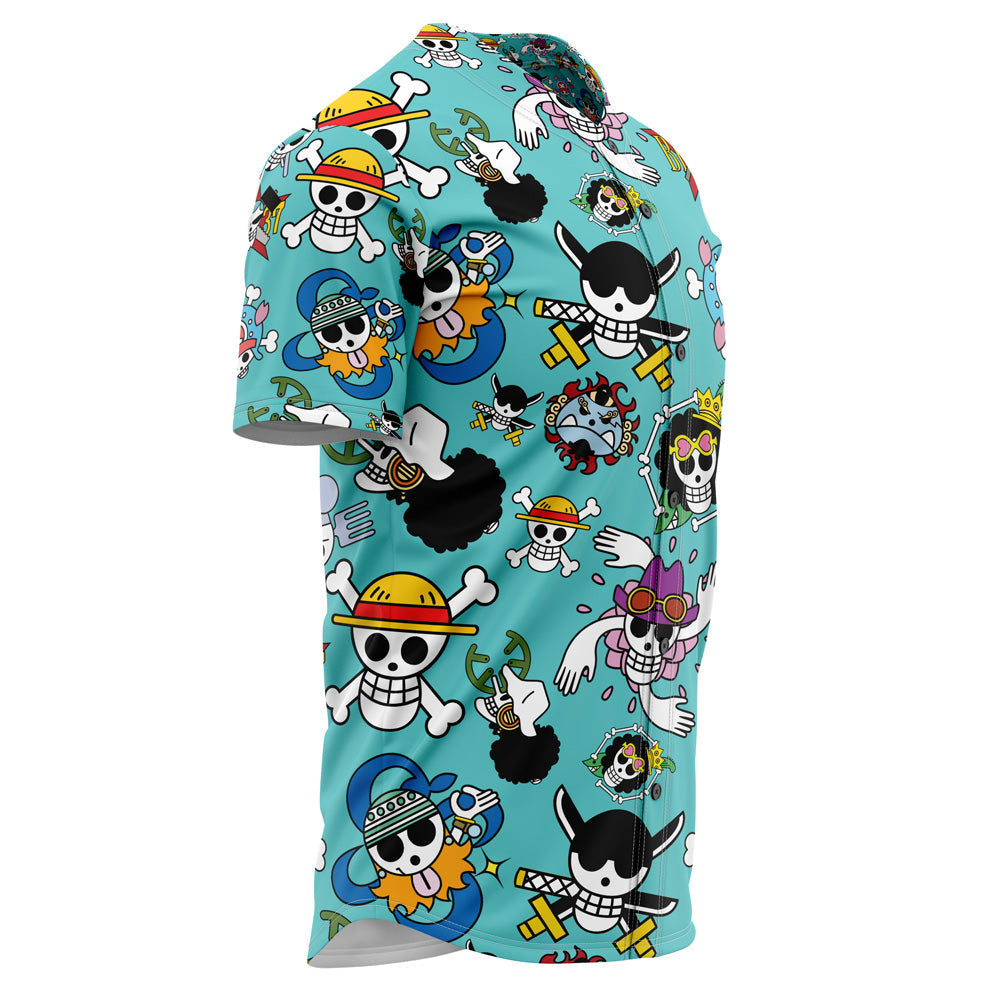 Morukai "Strawhats Jolly Roger One Piece Baseball Jersey