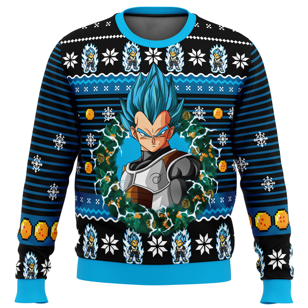 Morukai "Super Saiyan Blue Vegeta Ugly Sweater