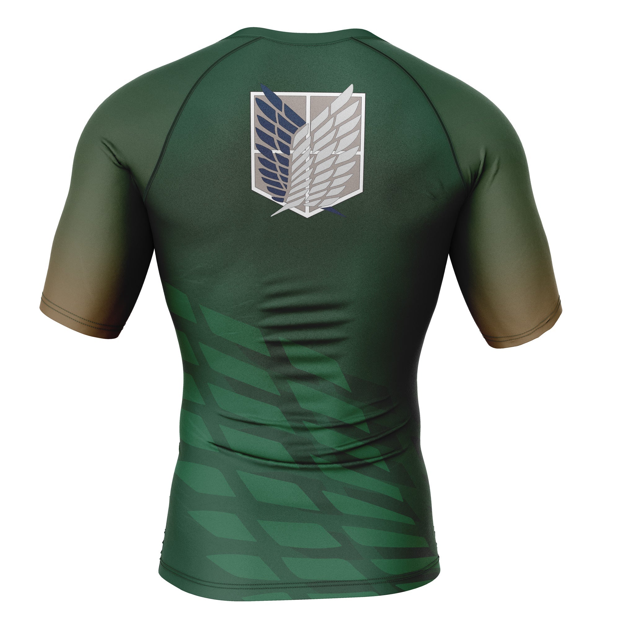 Morukai "Scouting Legion" Attack On Titan Short Sleeve Rash Guard Compression Shirt