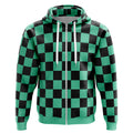 Morukai "Tanjiro Kamado" Demon Slayer: Kimetsu no Yaiba Streetwear Zip Hoodie Jacket