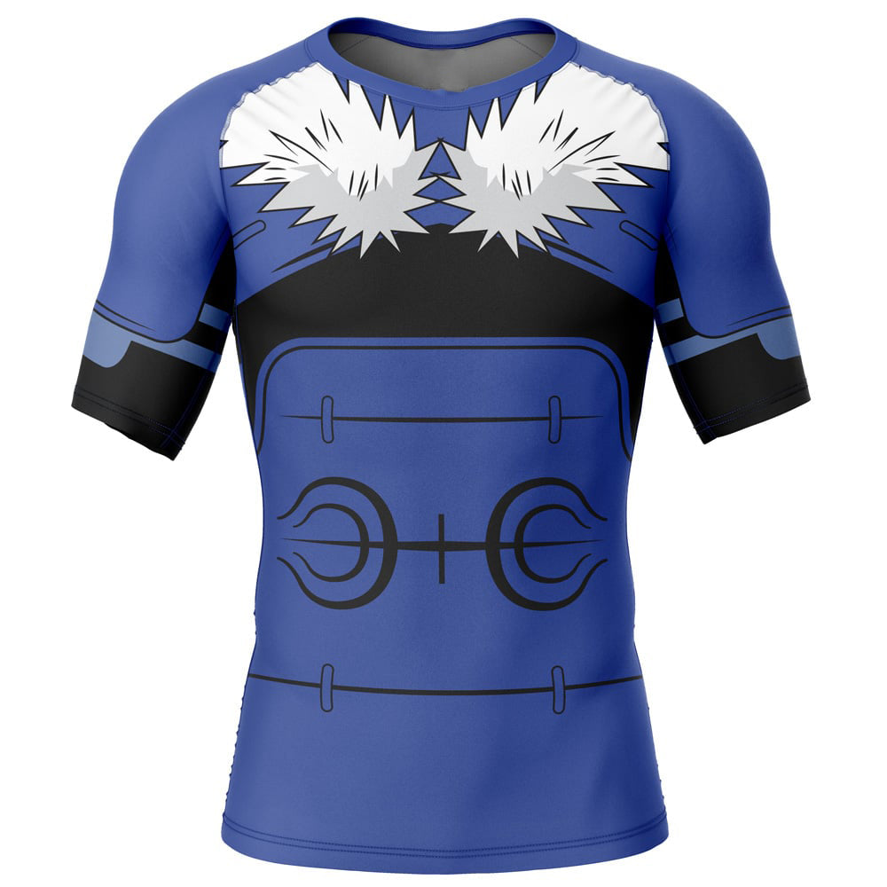 Morukai "Tobirama Senju Naruto Short Sleeve Rash Guard Compression Shirt