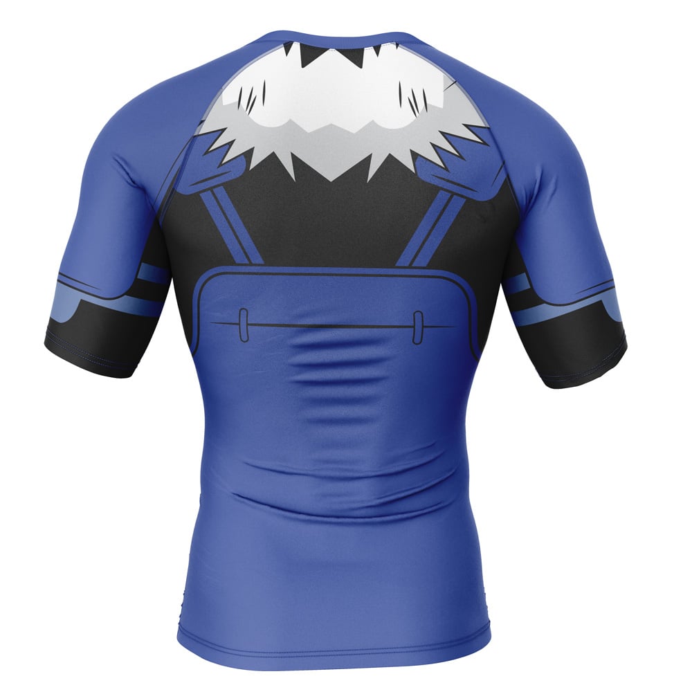 Morukai "Tobirama Senju Naruto Short Sleeve Rash Guard Compression Shirt