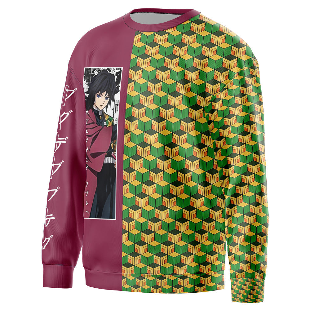 Morukai "Giyu Tomioka Haori" Demon Slayer: Kimetsu no Yaiba Streetwear Sweatshirt