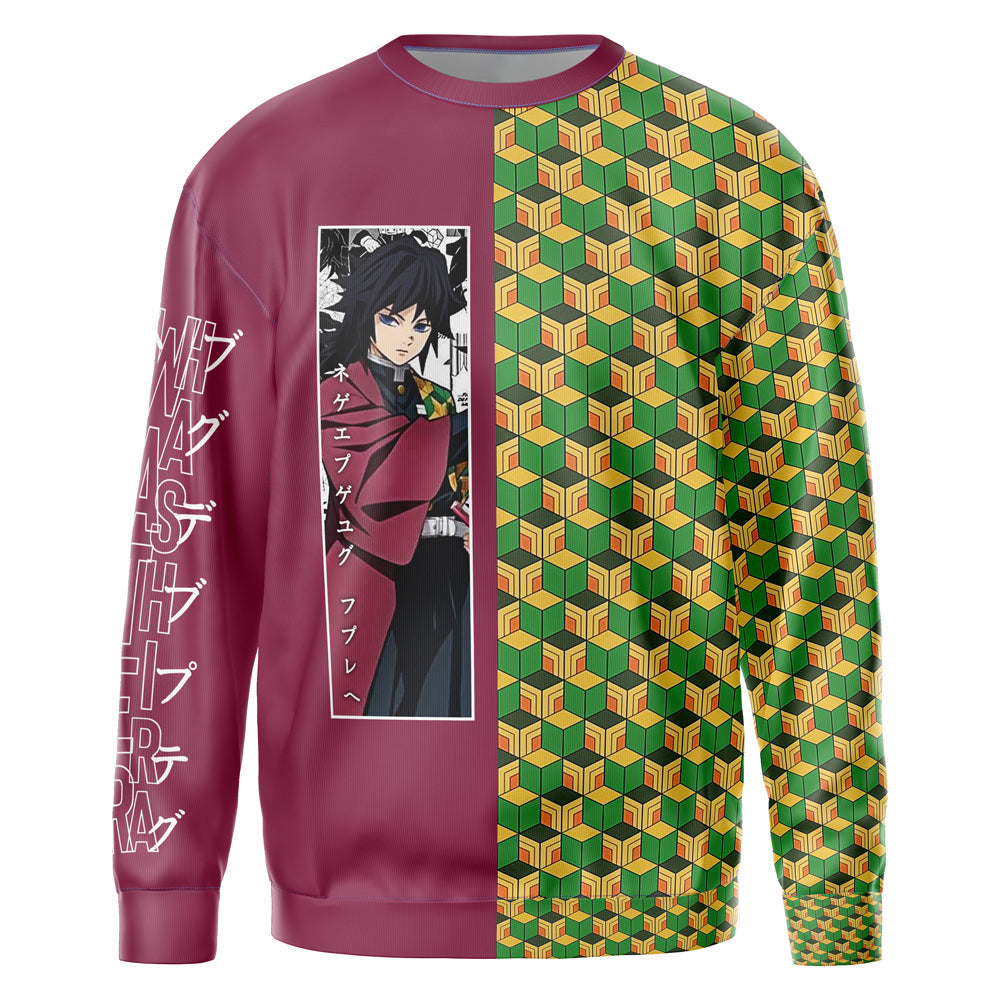 Morukai "Giyu Tomioka Haori" Demon Slayer: Kimetsu no Yaiba Streetwear Sweatshirt