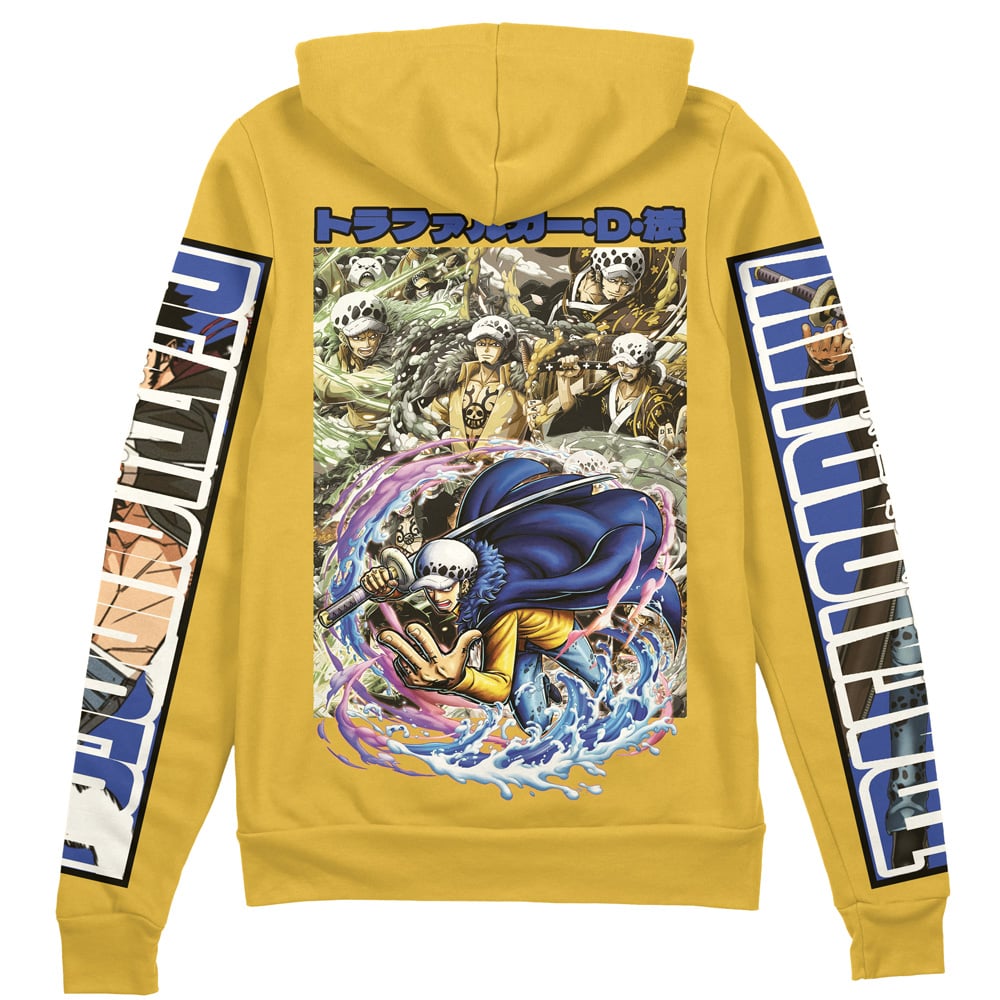 Morukai "Trafalgar D. Law One Piece Streetwear Zip Hoodie Jacket