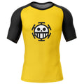 Morukai "Trafalgar D. Water Law One Piece Short Sleeve Rash Guard Compression Shirt