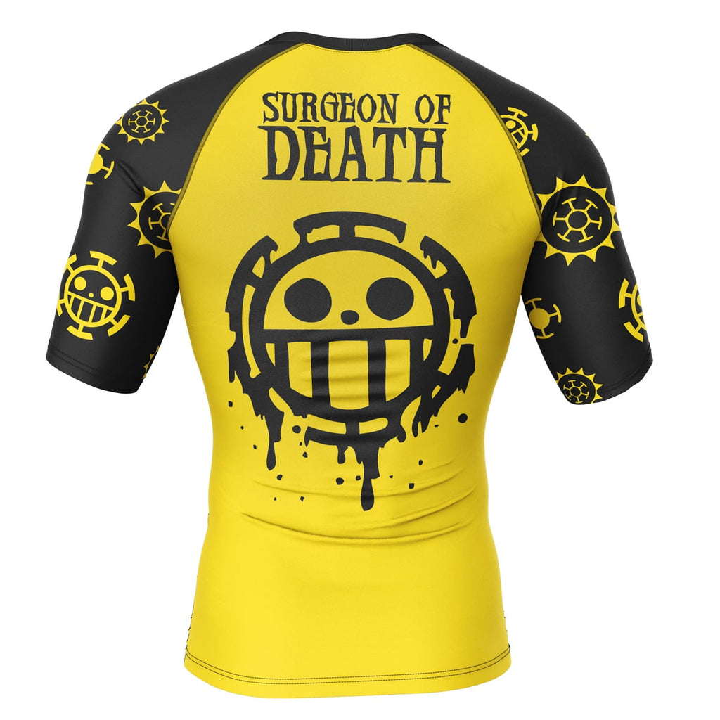 Morukai "Trafalgar Law One Piece Short Sleeve Rash Guard Compression Shirt