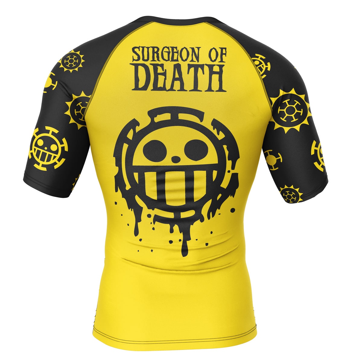Morukai "Trafalgar Law One Piece Short Sleeve Rash Guard Compression Shirt