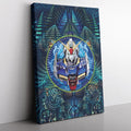 Morukai "Trippy Abstract Gundam Canvas Print Wall Art
