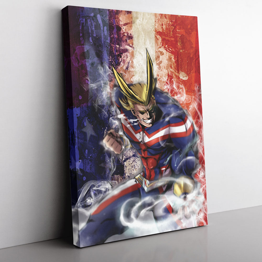 Morukai "Trippy All Might My Hero Academia Canvas Print Wall Art