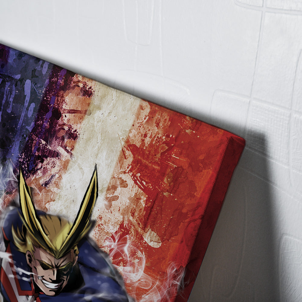 Morukai "Trippy All Might My Hero Academia Canvas Print Wall Art