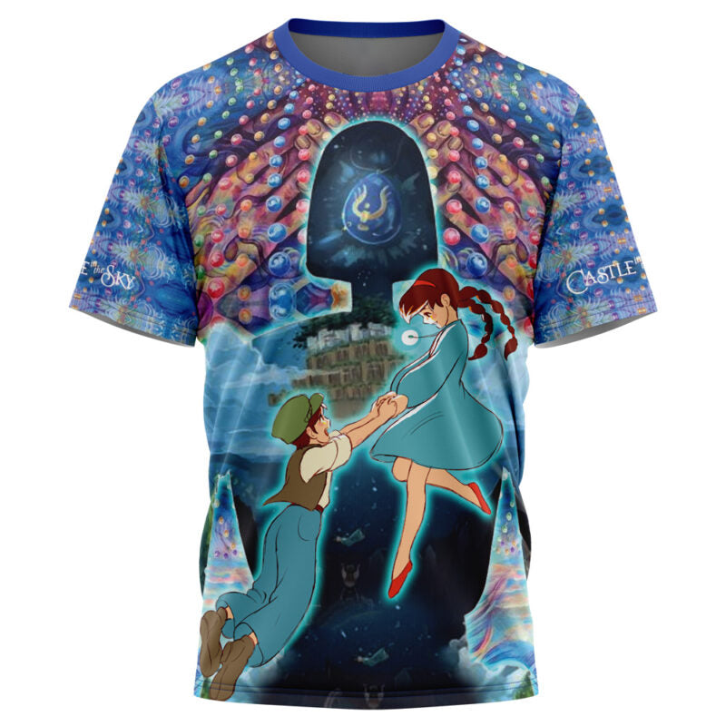 Morukai "Trippy Castle in the Sky Studio Ghibli T-Shirt