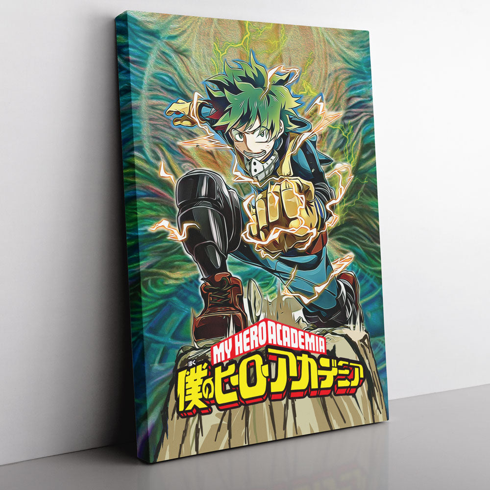 Morukai "Trippy Deku My Hero Academia Canvas Print Wall Art