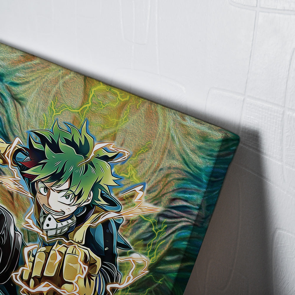 Morukai "Trippy Deku My Hero Academia Canvas Print Wall Art