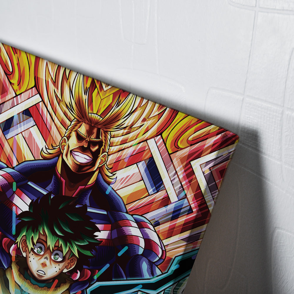 Morukai "Trippy Deku x All Might My Hero Academia Canvas Print Wall Art