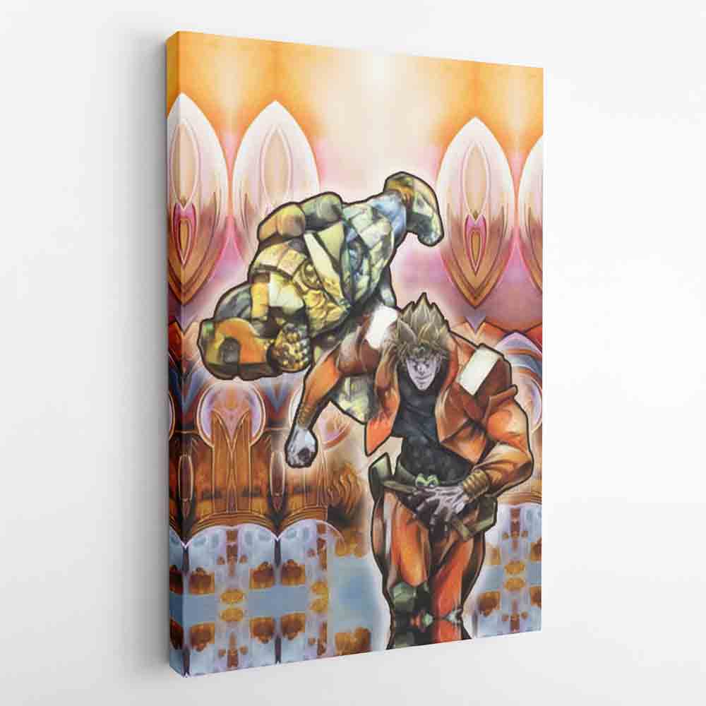 Morukai "Trippy Dio Jojo's Bizarre Adventure Canvas Print Wall Art