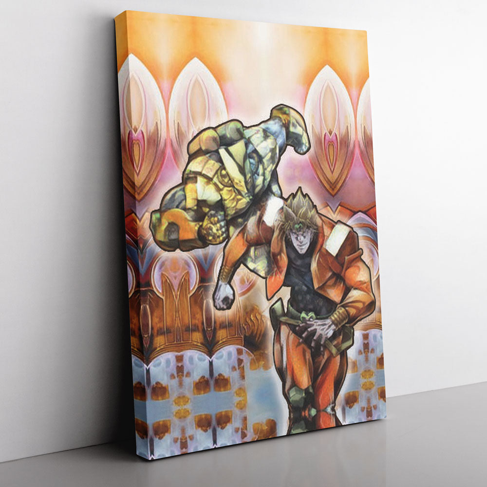 Morukai "Trippy Dio Jojo's Bizarre Adventure Canvas Print Wall Art