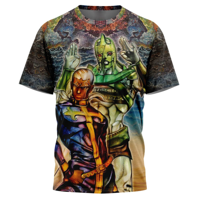 Morukai "Trippy Enrico Pucci C-Moon" Jojo's Bizarre Adventure AOP T-Shirt