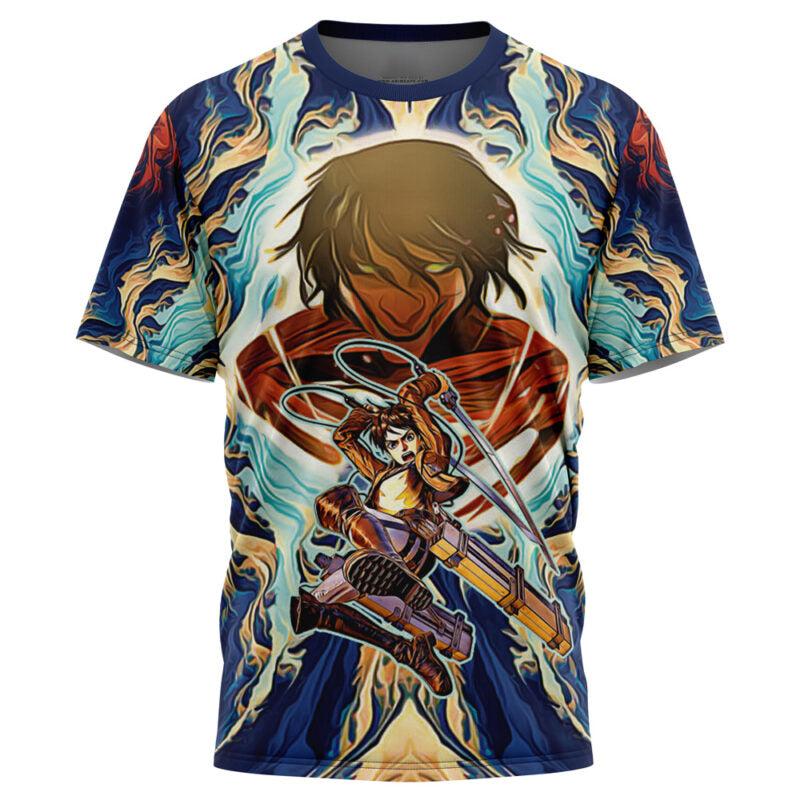 Morukai "Trippy Eren Yeager Attack on Titan T-Shirt