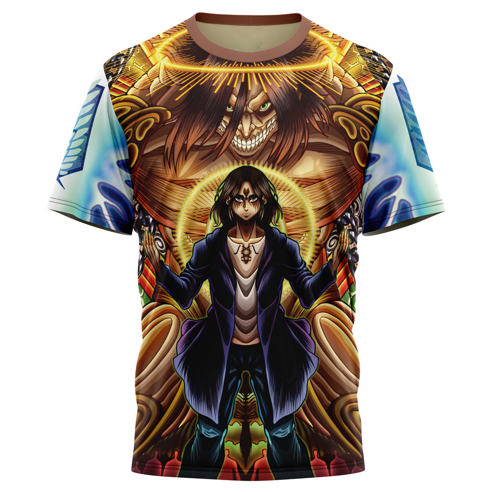 Morukai "Trippy Eren Yeager Timeskip Attack on Titan T-Shirt