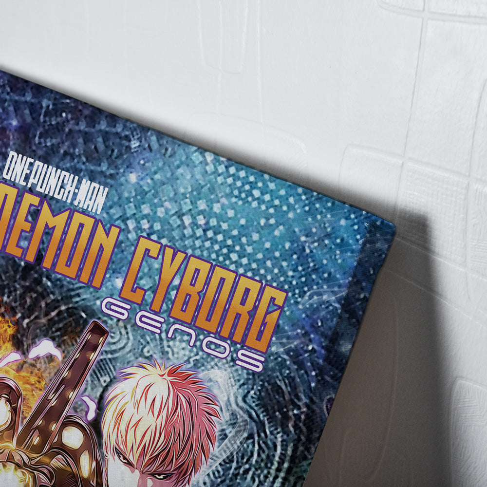 Morukai "Trippy Genos One Punch Man Canvas Print Wall Art