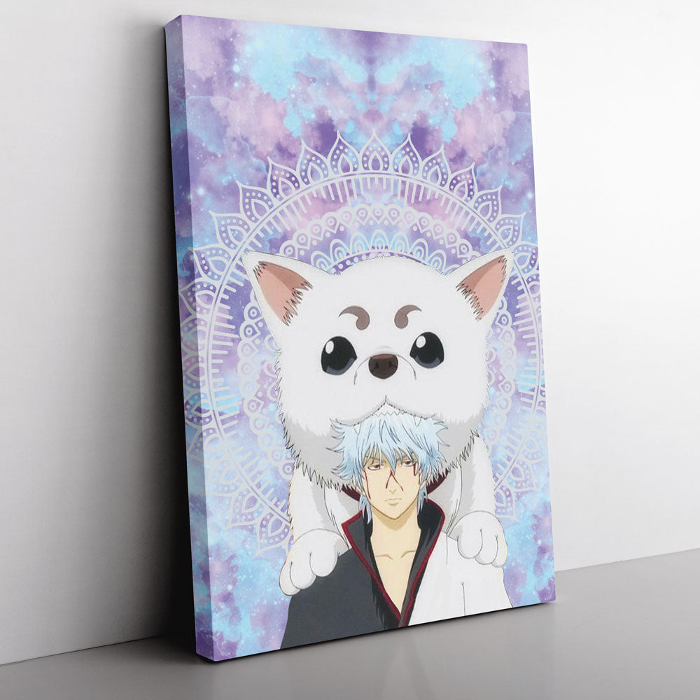 Morukai "Trippy Gintoki and Sadaharu Gintama Canvas Print Wall Art