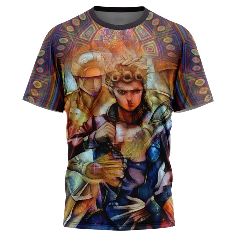 Morukai "Trippy Giorno Giovanna Golden Wind" Jojo's Bizarre Adventure AOP T-Shirt