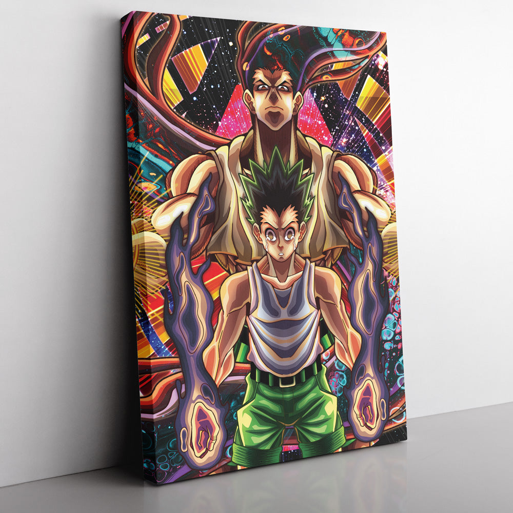 Morukai "Trippy Gon Freecss Hunter X Hunter Canvas Print Wall Art