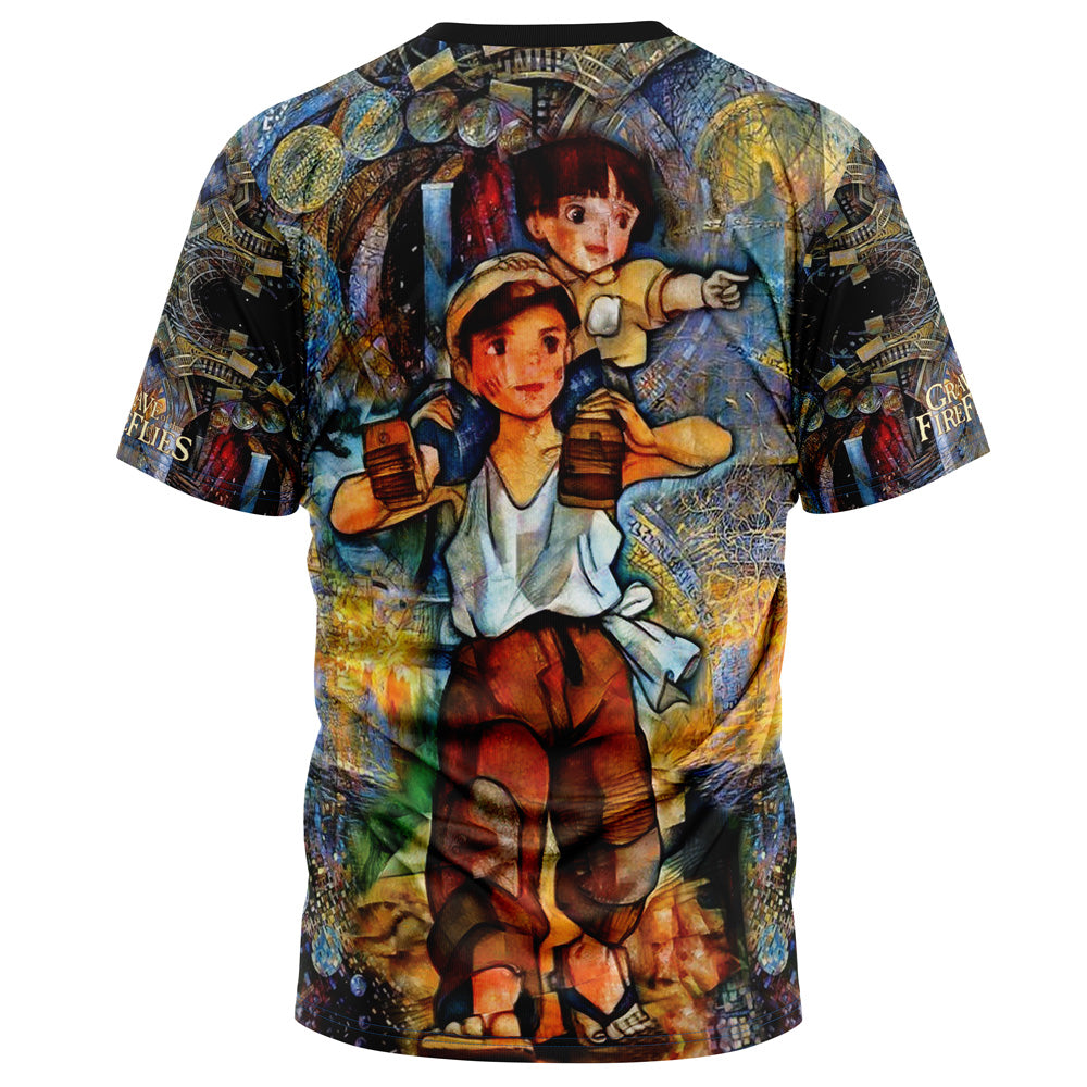 Morukai "Trippy Grave of the Fireflies Studio Ghibli T-Shirt