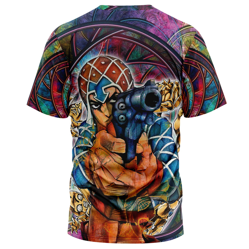 Morukai "Trippy Guido Mista Six Bullets" Jojo's Bizarre Adventure AOP T-Shirt