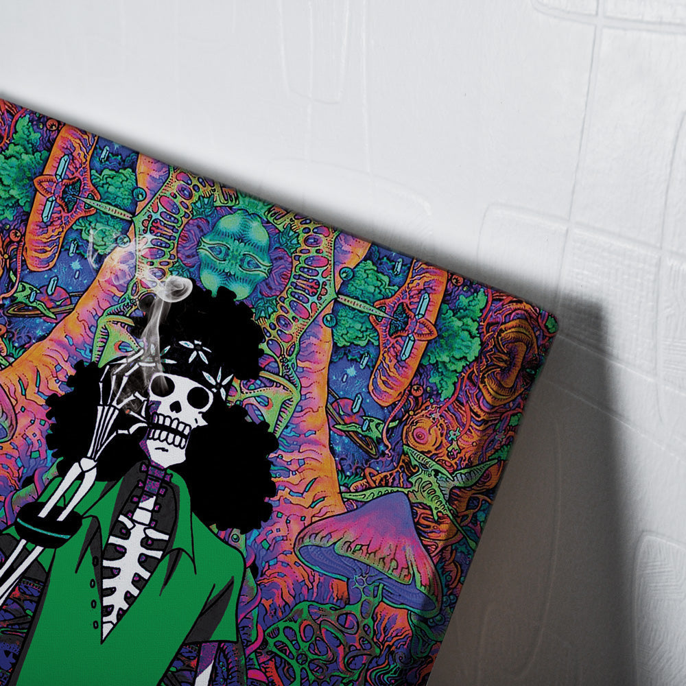 Morukai "Trippy Hippie Trip Brook One Piece Canvas Print Wall Art