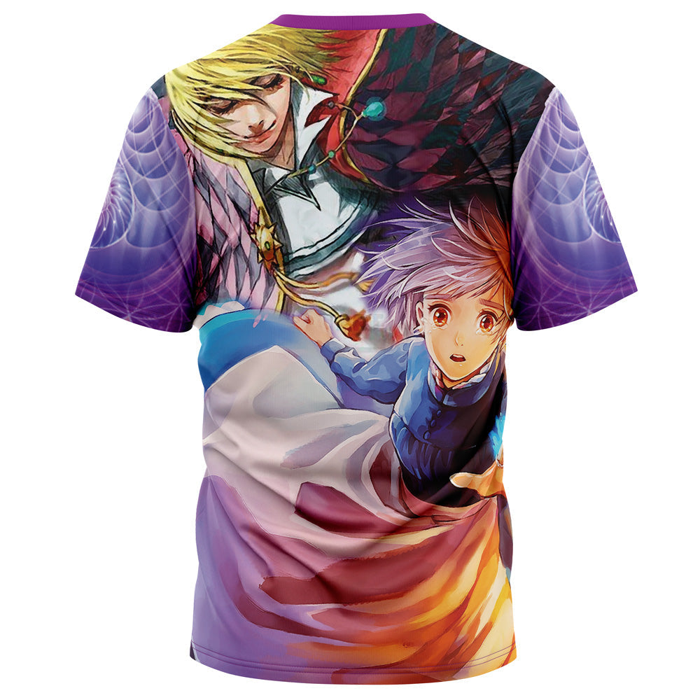 Morukai "Trippy Howls Moving Castle Studio Ghibli T-Shirt
