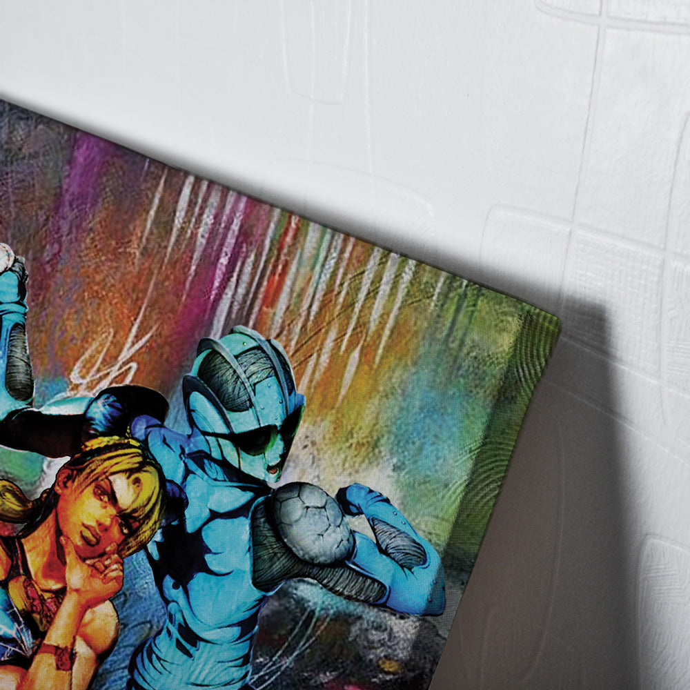 Morukai "Trippy Jolyne Cujoh Stone Ocean Jojo's Bizarre Adventure Canvas Print Wall Art
