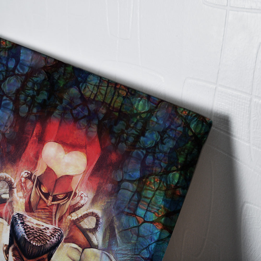 Morukai "Trippy Josuke Shining Diamond Jojo's Bizarre Adventure Canvas Print Wall Art