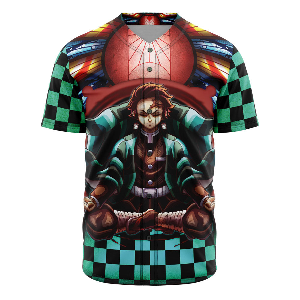 Morukai "Trippy Tanjiro Kamado" Demon Slayer: Kimetsu no Yaiba Baseball Jersey