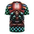 Morukai "Trippy Tanjiro Kamado" Demon Slayer: Kimetsu no Yaiba Baseball Jersey