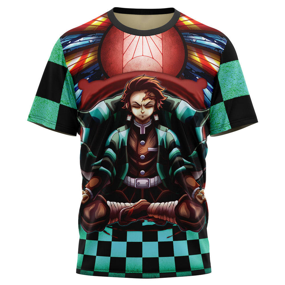 Morukai "Trippy Tanjiro Kamado" Demon Slayer: Kimetsu no Yaiba AOP T-Shirt
