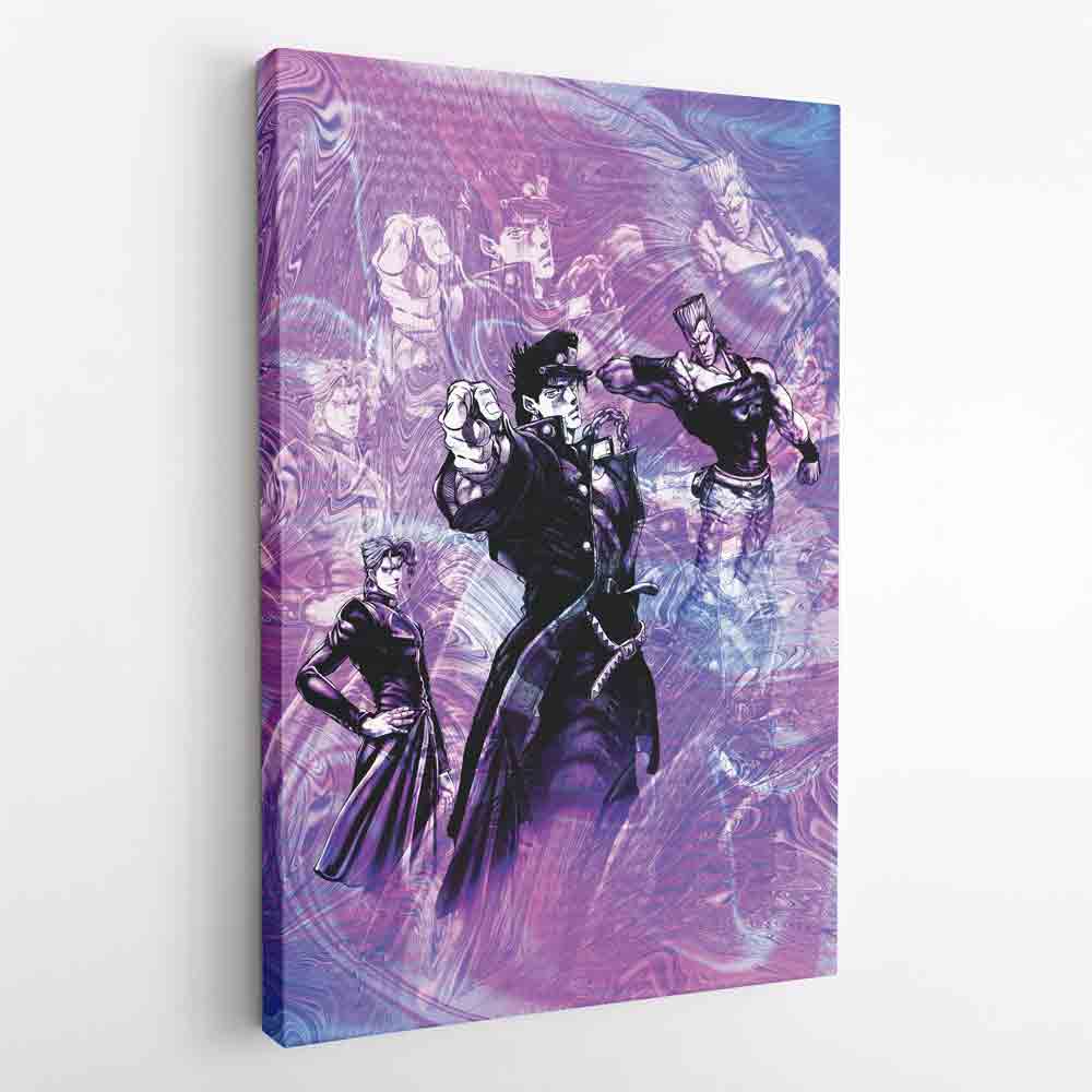 Morukai "Trippy Lucid Stardust Crusaders Jojo's Bizarre Adventure Canvas Print Wall Art