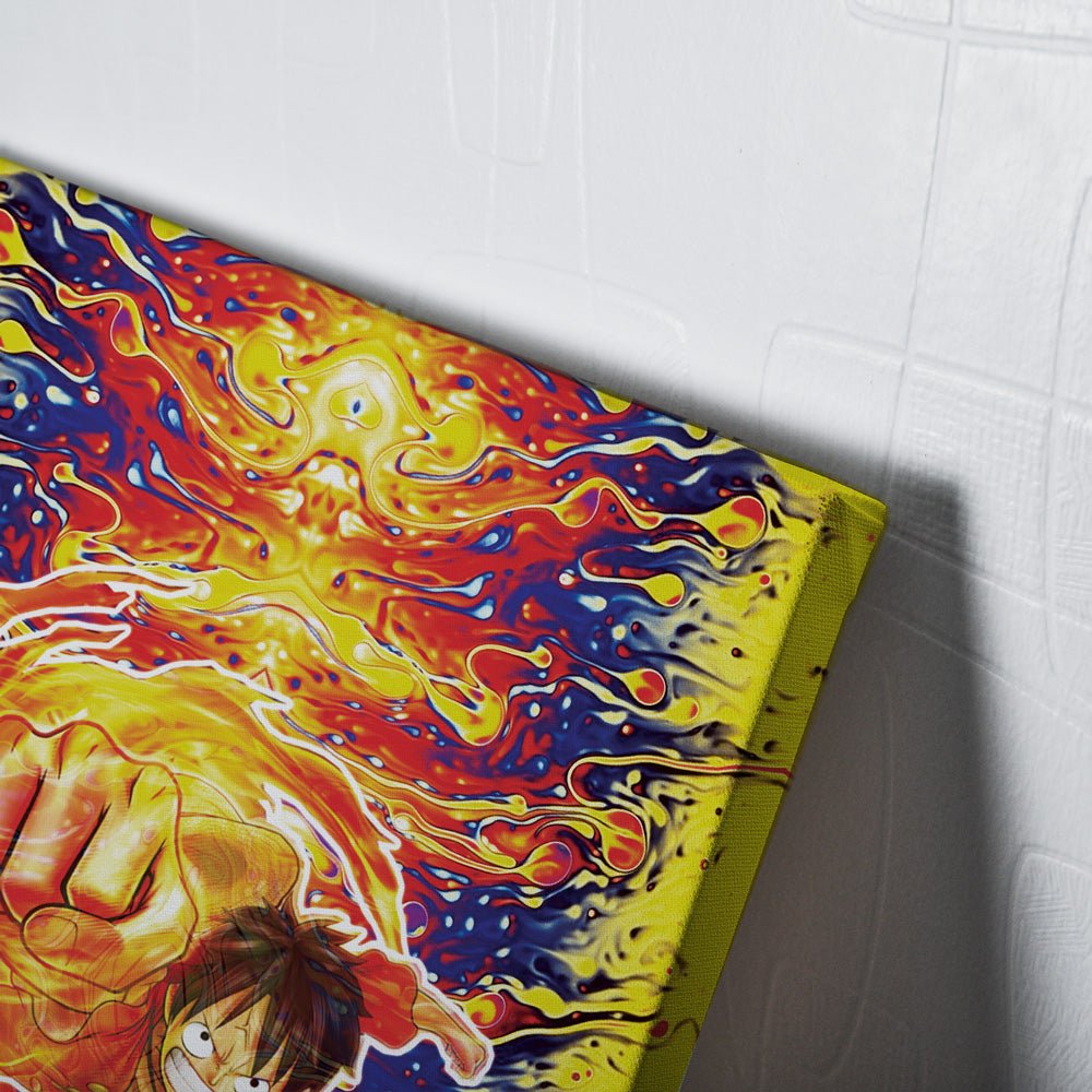 Morukai "Trippy Luffy One Piece Canvas Print Wall Art