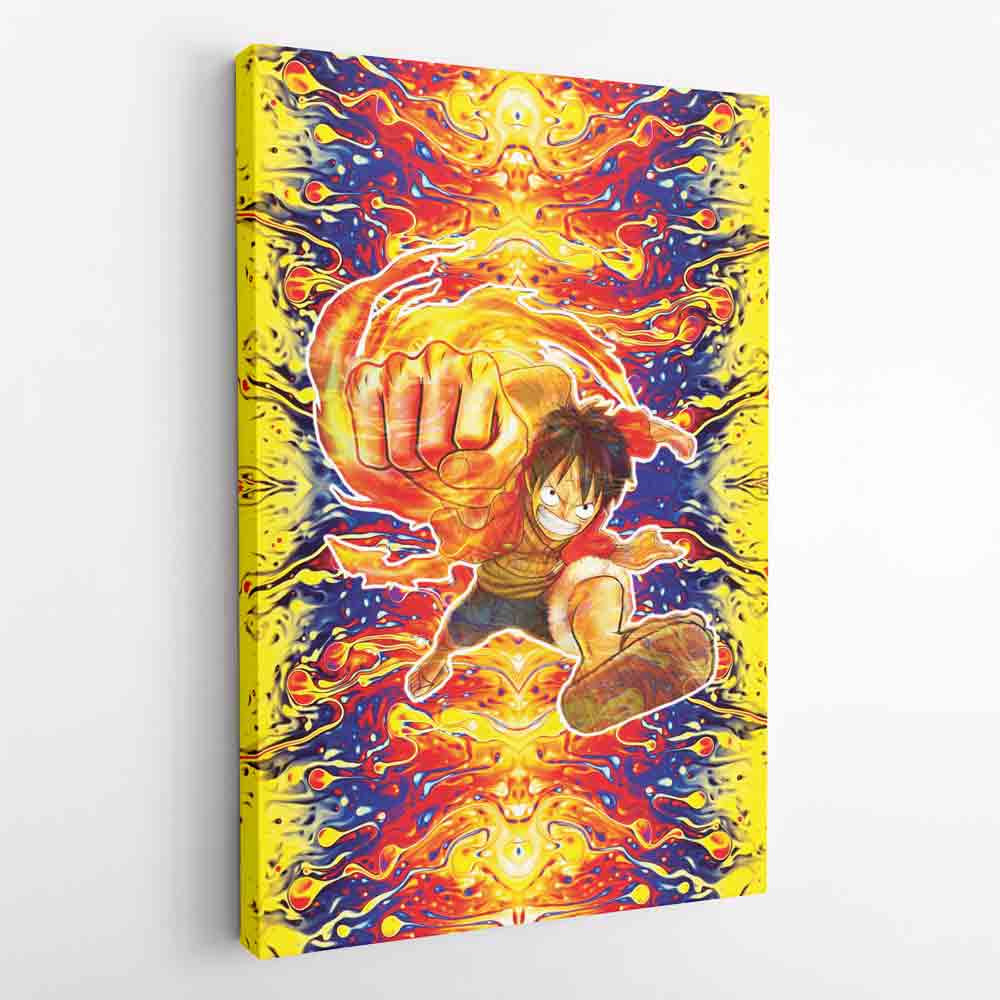 Morukai "Trippy Luffy One Piece Canvas Print Wall Art
